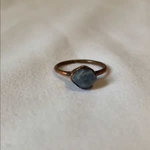 Raw Sapphire Birthstone Ring